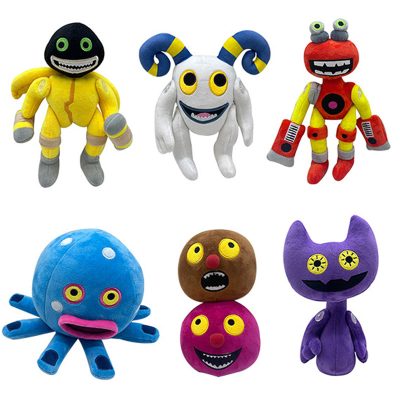Hot My Singing Monsters Wubbox Plush Toys Green Furcorn Stuffed Dolls For Kid Birthday Christmas Gift - My Singing Monsters Shop