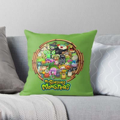My Singing Monsters Video Game For Kids Birthday Gifts Throw Pillow Official My Singing Monsters Merch