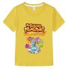My Singing Monsters Cute T shirt Casual Short 100 Cotton Tops boys girls clothes y2k one 2 - My Singing Monsters Shop
